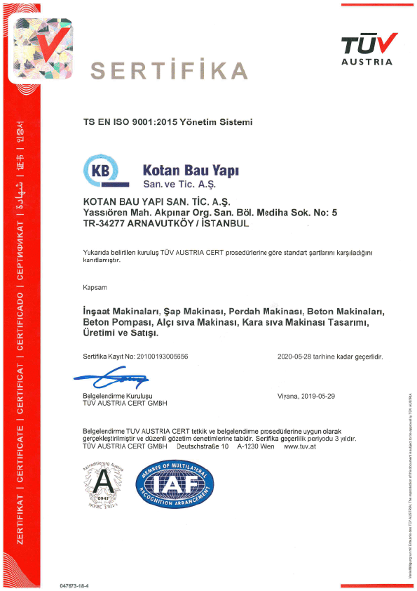 TS EN ISO 9001:2015 (TR)